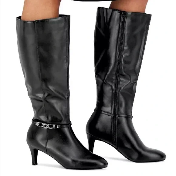 Karen Scott Shoes Karen Scott Black Hanna Dress Boots Poshmark